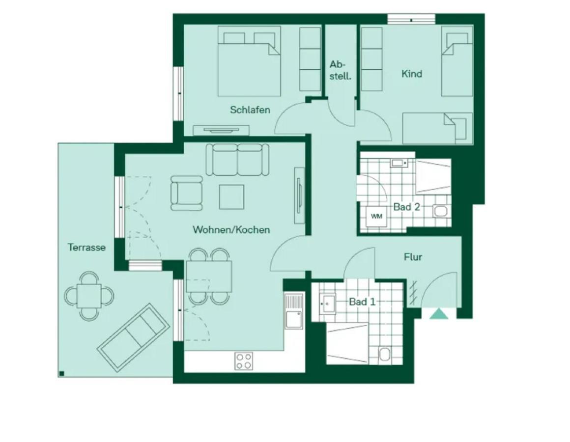 Terrassenwohnung "Gartenblick" - Haffresidenz Garz  Exteriér fotografie